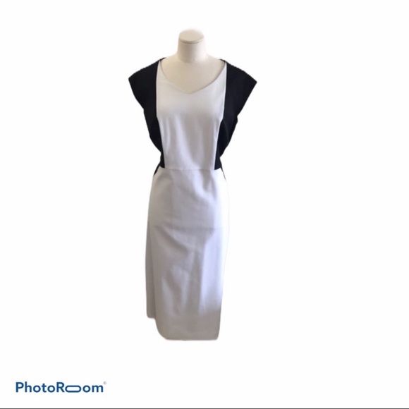 Eloquii black and white color block dress - Picture 1 of 6